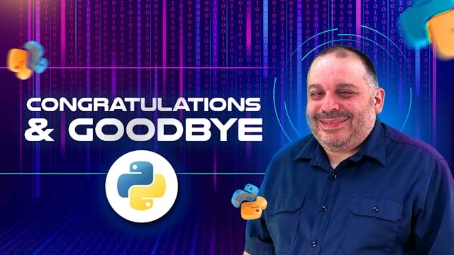 Congratulations and Goodbye