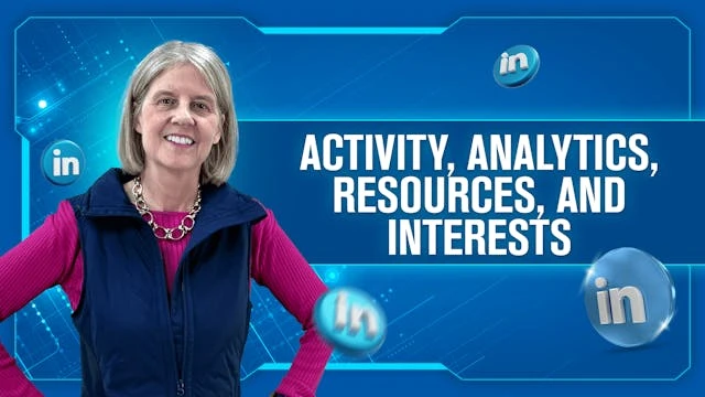 Activity, Analytics, Resources, and I...