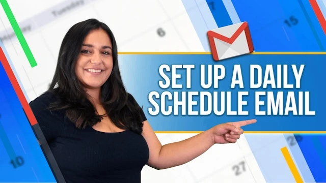 Set up a  daily schedule email